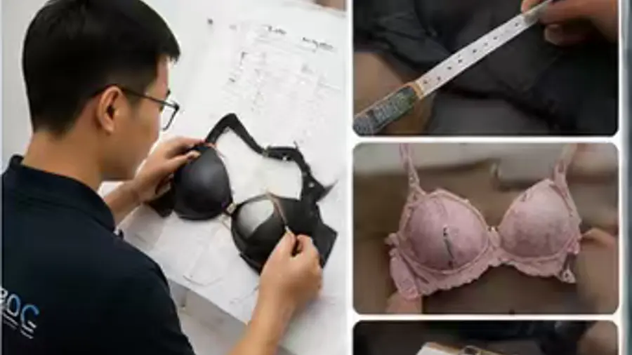 On-site inspection and communication process image for bra QC