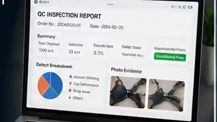 Complete QC report delivery process image for bra QC