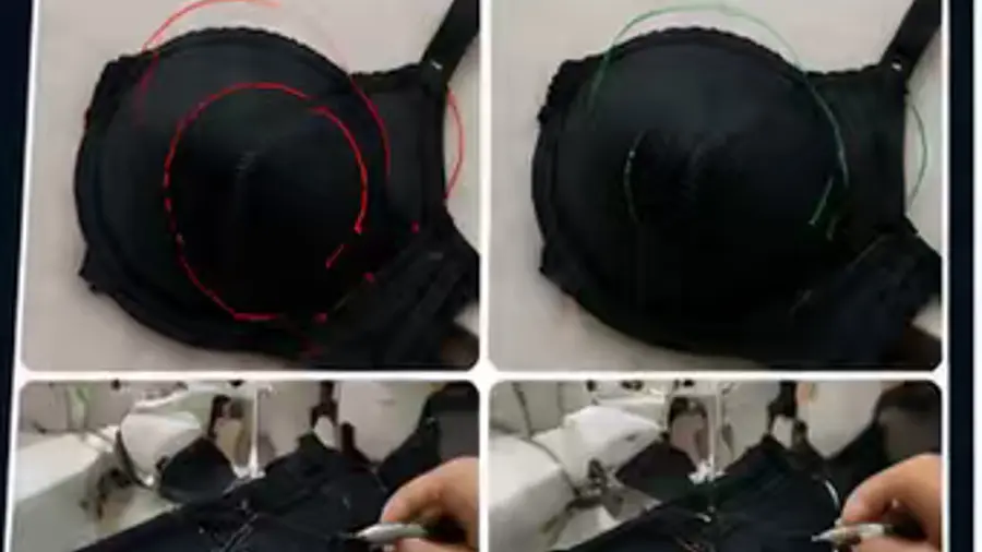 Correction follow-up and rework support process image for bra QC